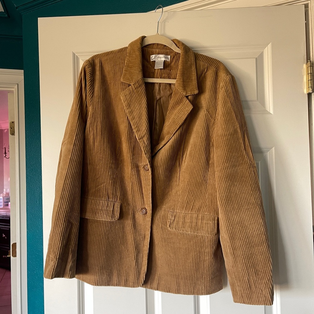 Dress Barn Brown Corduroy Blazer